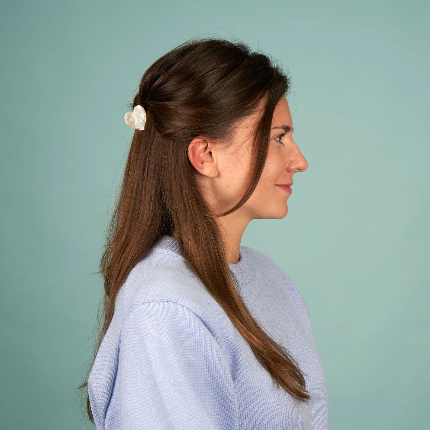 Haarklammer "Mini Herz weiß" Haaraccessoires Coucou Suzette