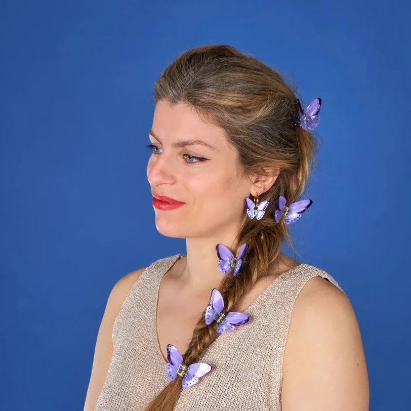 Haarklammer "Mini Schmetterling lila" Haaraccessoires Coucou Suzette