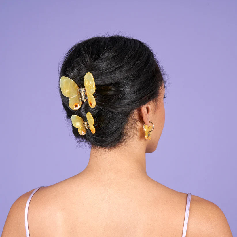 Haarklammer "Schmetterling gelb" Haaraccessoires Coucou Suzette