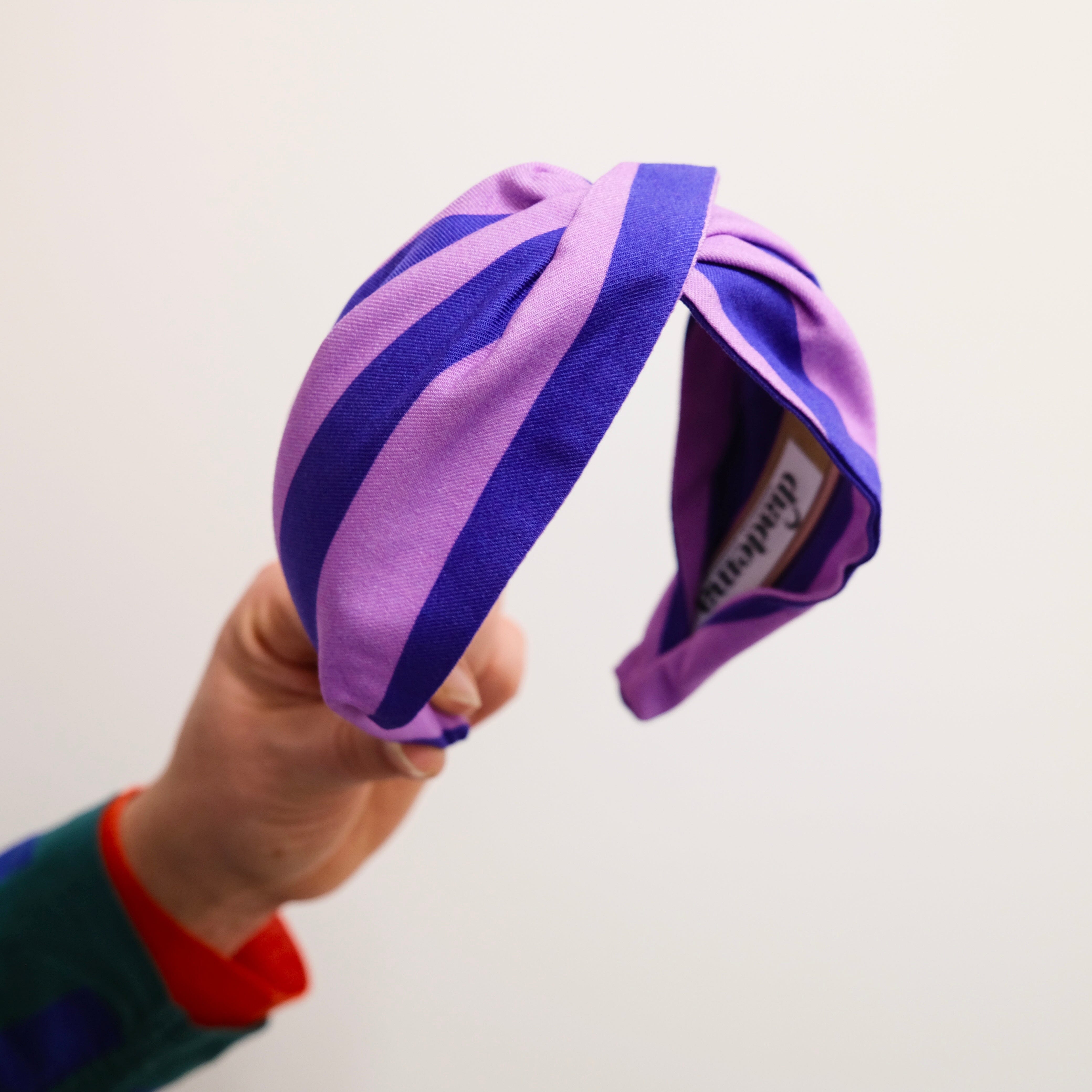 Haarreif "Striped Twist" Haarreif Diadema Lavendel / Lapislazuli