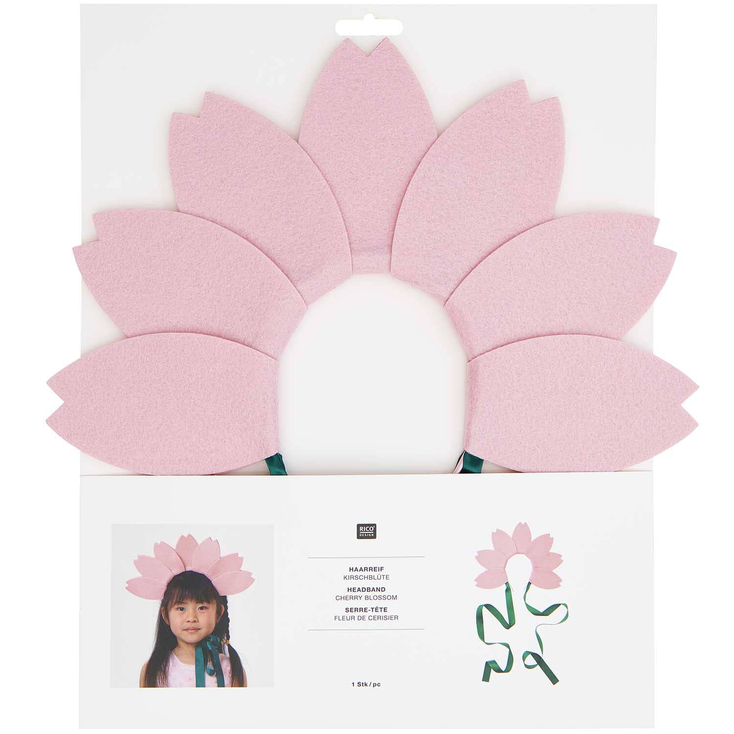 Haarreif Verkleidung "Kirschblüte" Verkleidung Rico Design