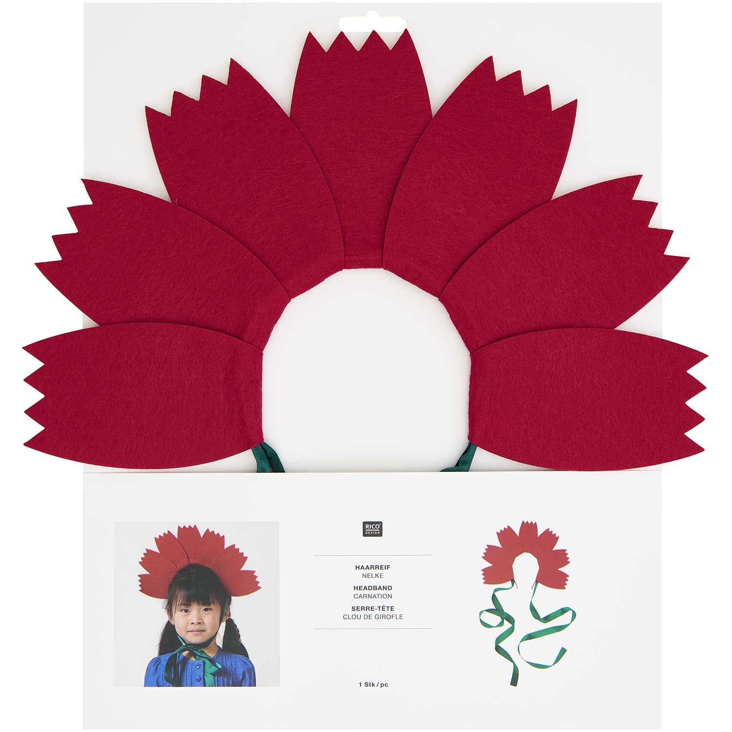 Haarreif Verkleidung "Nelke" Verkleidung Rico Design
