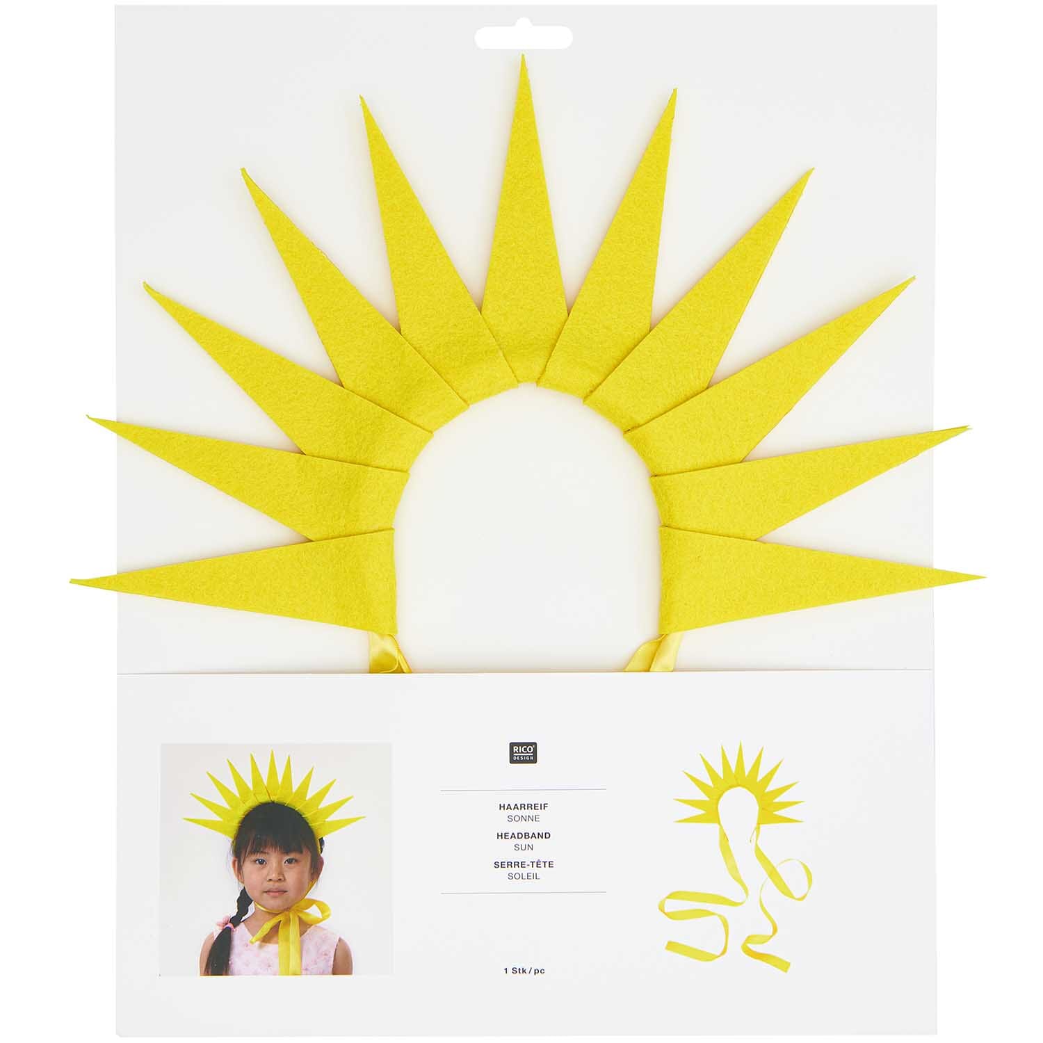 Haarreif Verkleidung "Sonne" Verkleidung Rico Design