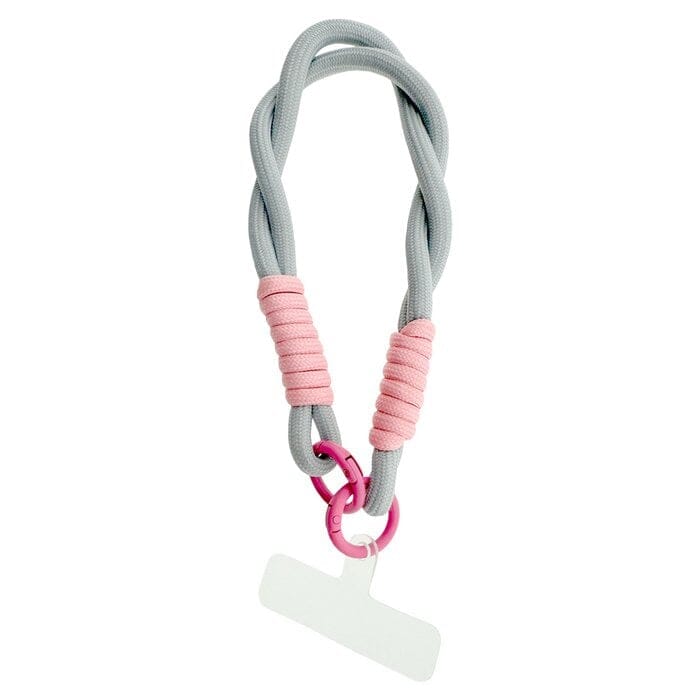 Handyband "kurz" Handykette LOT83 Hellblau gedreht