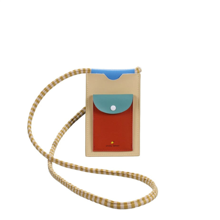 Handytasche "wonders of the deep sea" Handytasche Sticky Lemon yellow+rust