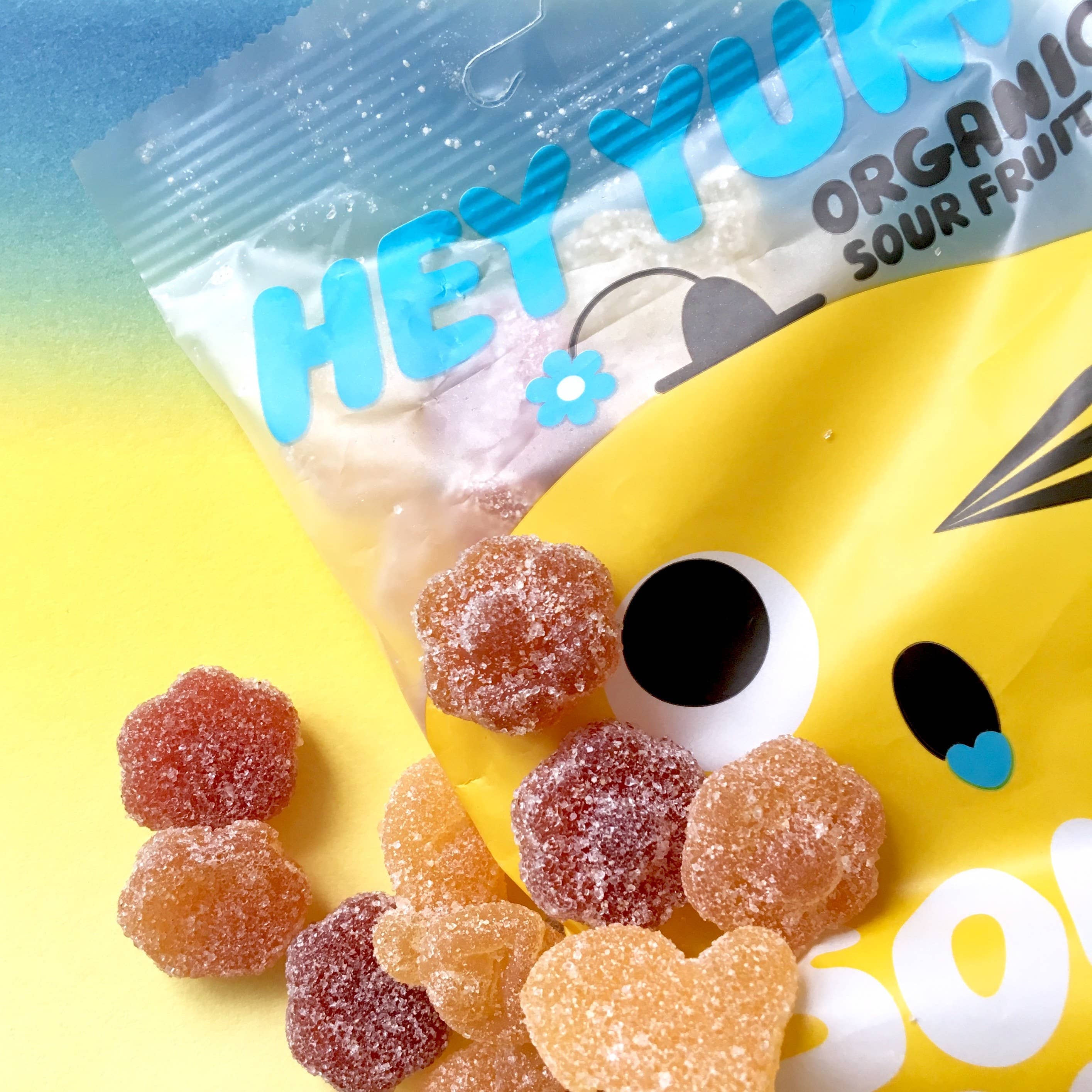 HEY LECKER! Sour Flower - Bio-Sauerfruchtgummis, 100 g HEY YUM!