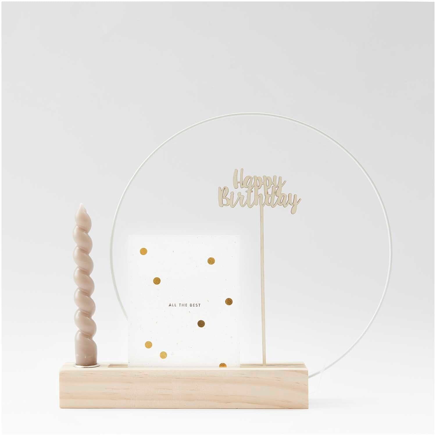 Holzständer "Kerze" Kalender Rico Design