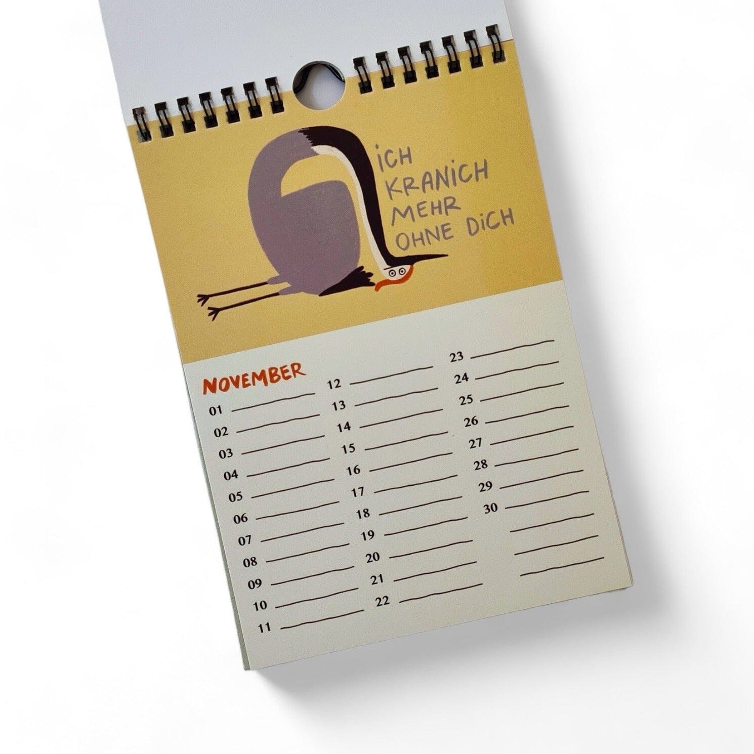 Immerwährender Geburtstagskalender "Vögel" Kalender Slinga Illustration