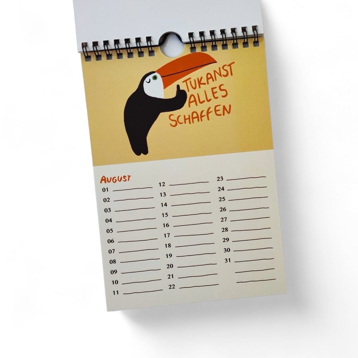 Immerwährender Geburtstagskalender "Vögel" Kalender Slinga Illustration