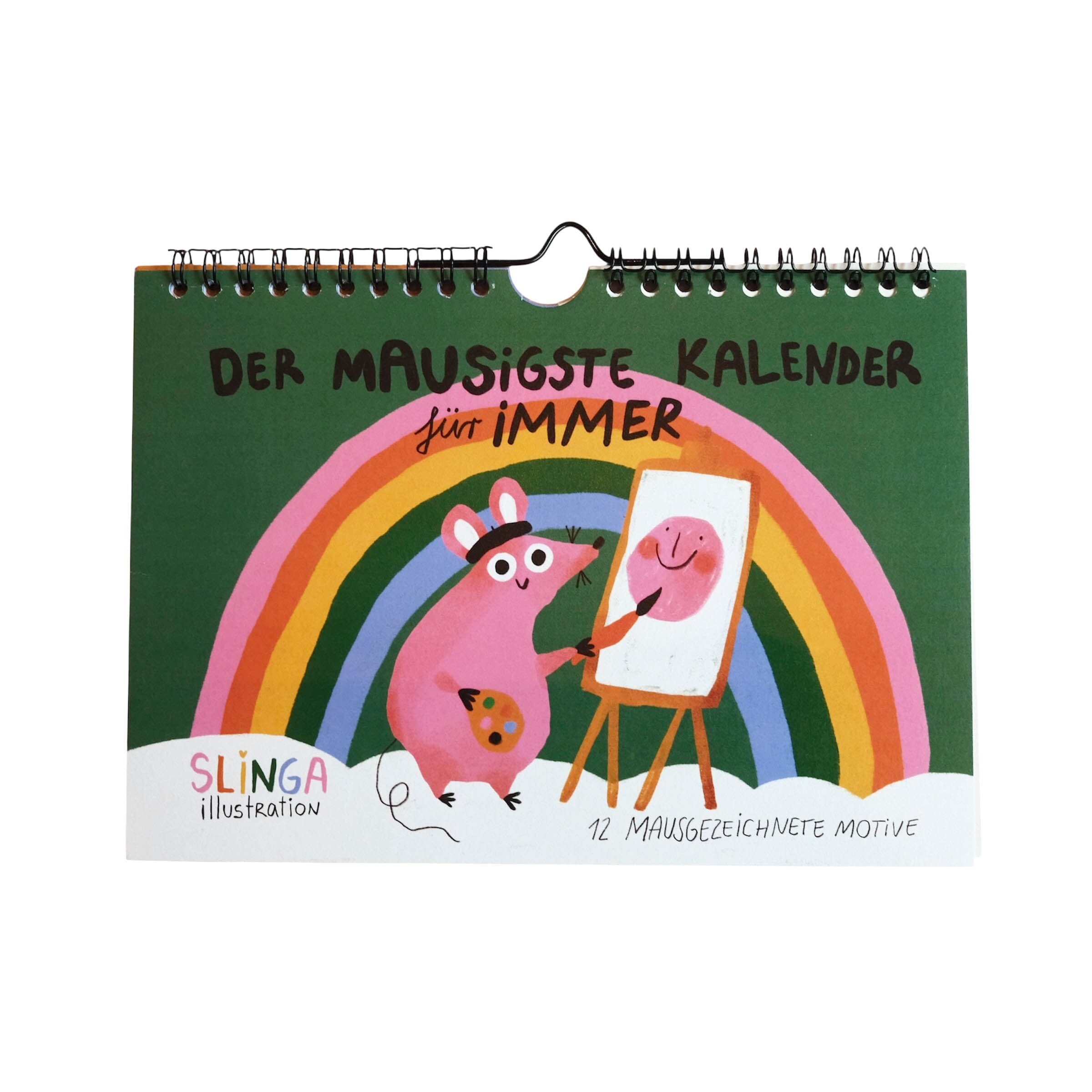 Immerwährender Kalender "Der Mausigste Kalender" Kalender Slinga Illustration