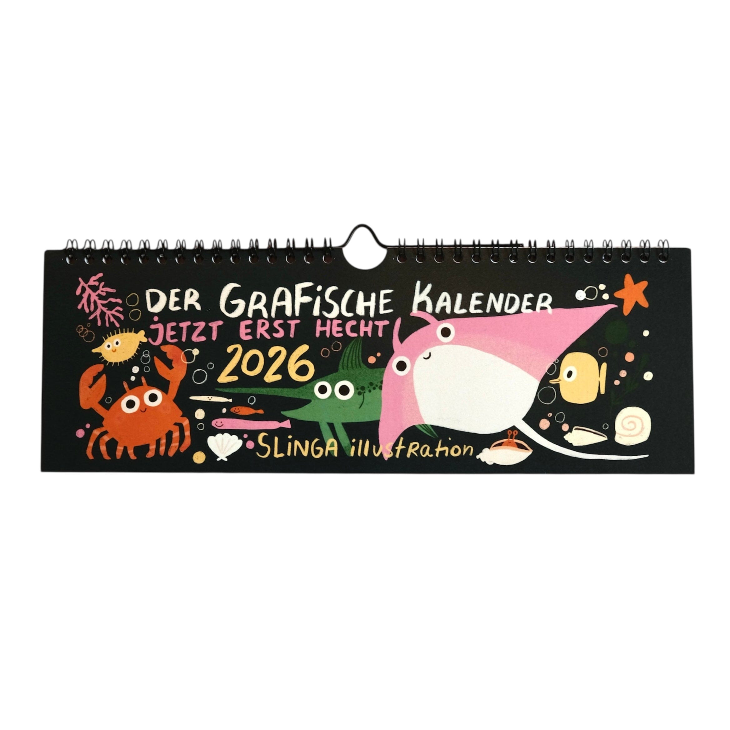 Jahreskalender "Der GraFische Kalender 2026" Kalender Slinga Illustration