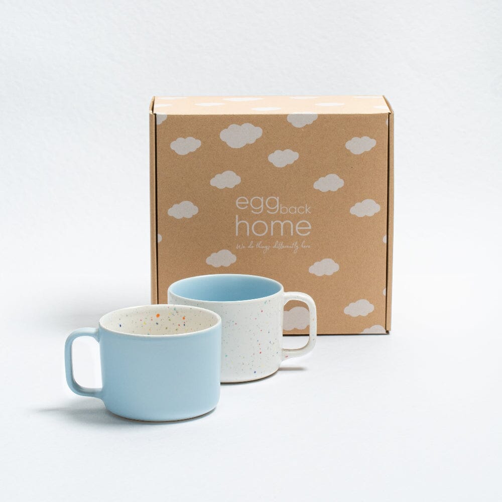 Keramiktasse Duo Set "Breeze Party In/Out" - 450ml Tasse Egg Back Home