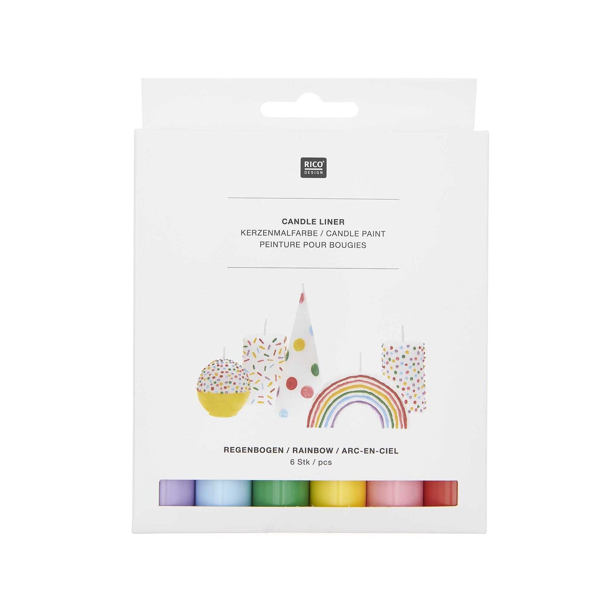 Kerzenmalfarbe "Regenbogen" Kerzenmalfarbe Rico Design