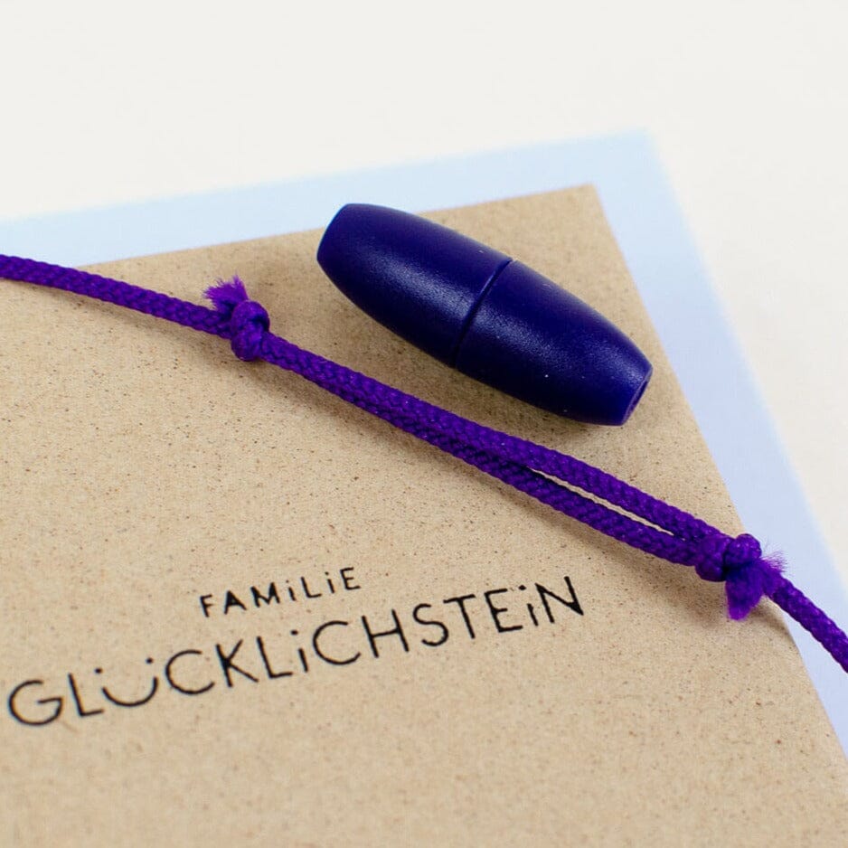 Kette mit Chalzedon "Sorgenfrei & Entspannt" Heilsteine Familie Glücklichstein