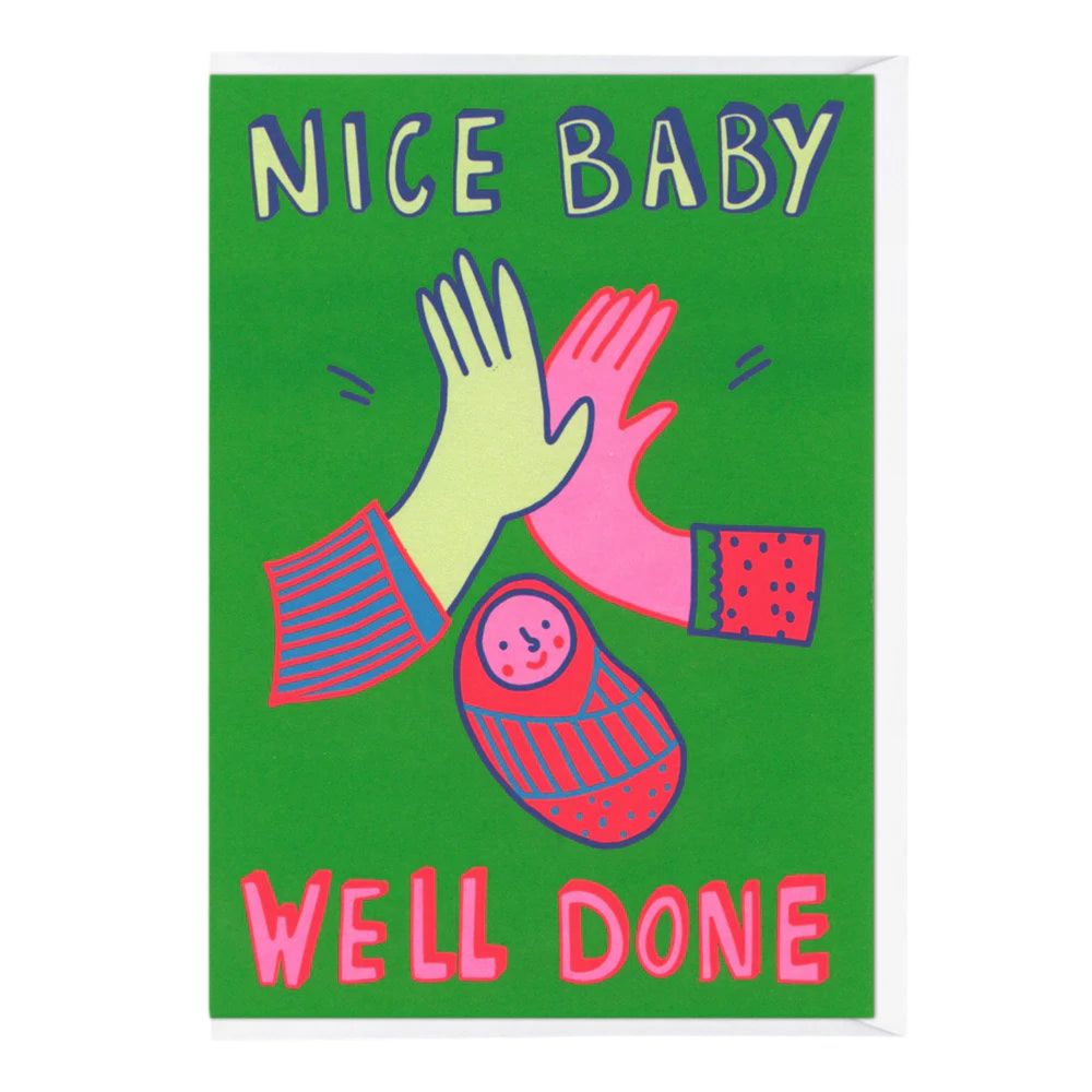 Klappkarte "Nice baby, well done" Klappkarte Deli Cards