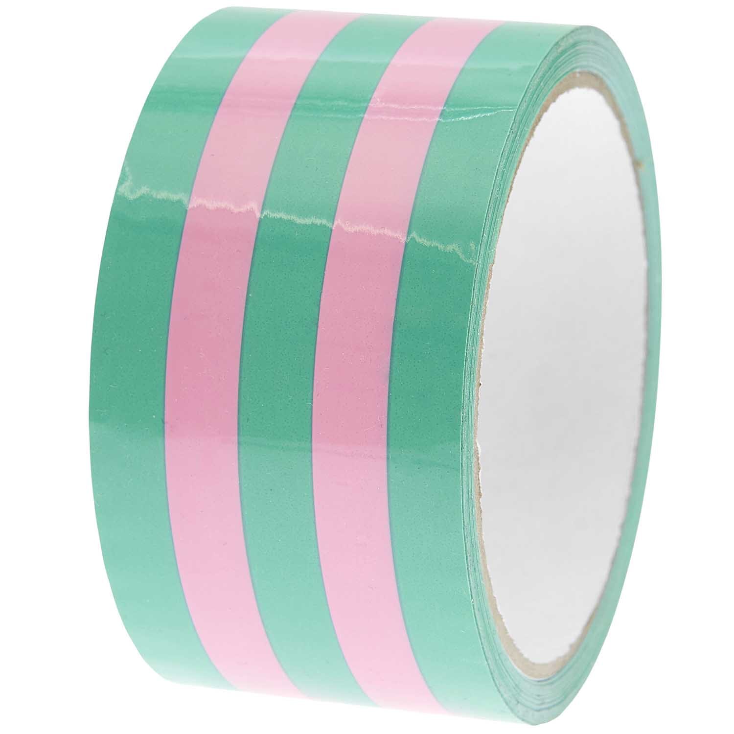 Klebeband "Streifen" Klebeband Rico Design Grün/Rosa