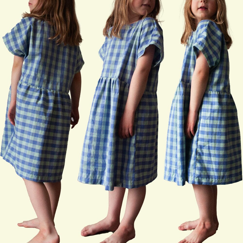 Kleid für Kinder "Baumwoll Karo" Kleid Matsch mit Sahne