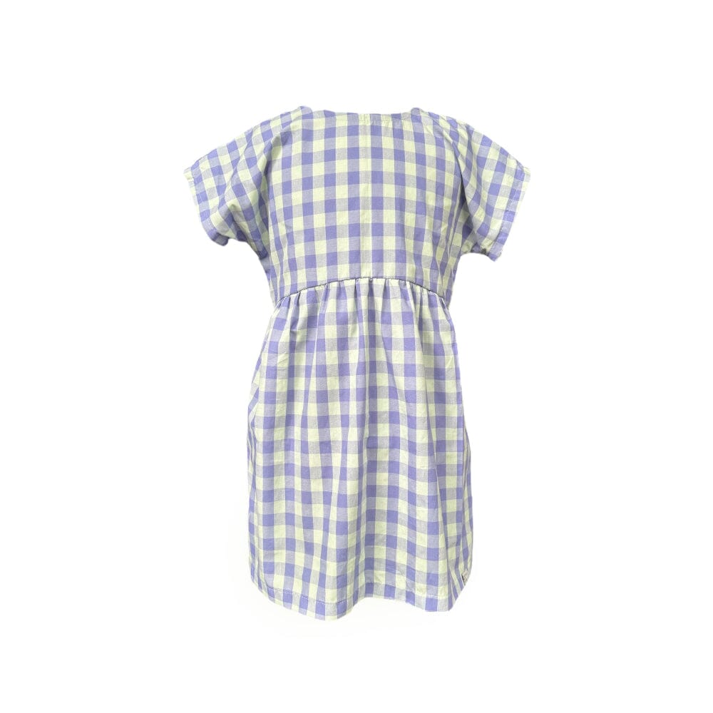Kleid für Kinder "Baumwoll Karo" Kleid Matsch mit Sahne Lavender/Light Green