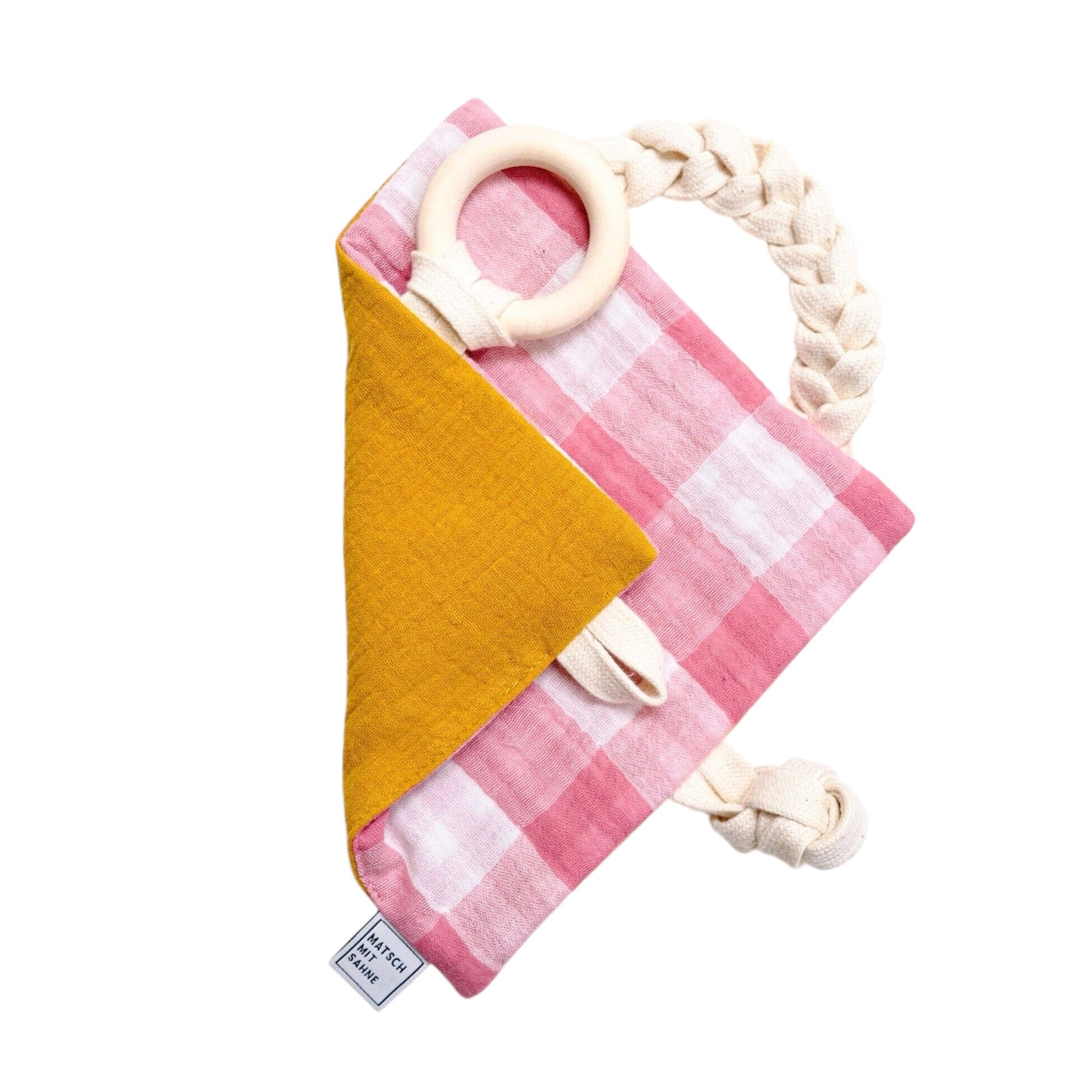 Knistertuch Knistertuch Matsch mit Sahne Beere kariert/Senf