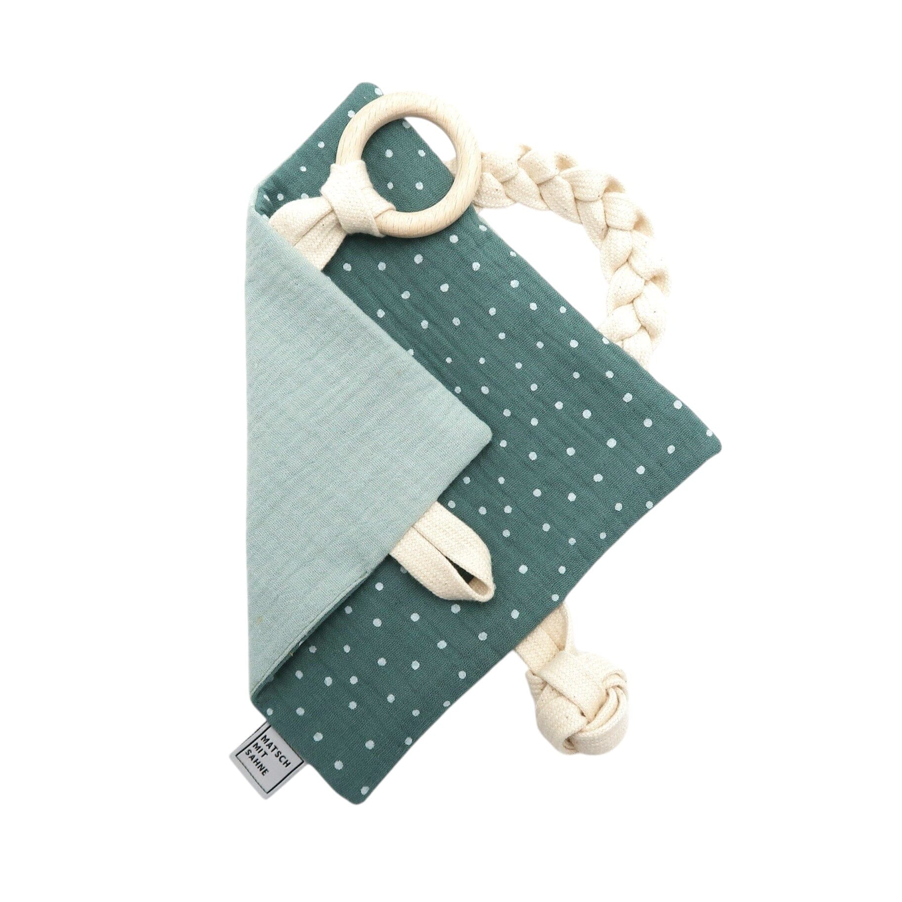 Knistertuch Knistertuch Matsch mit Sahne Gletscher/Jade getupft