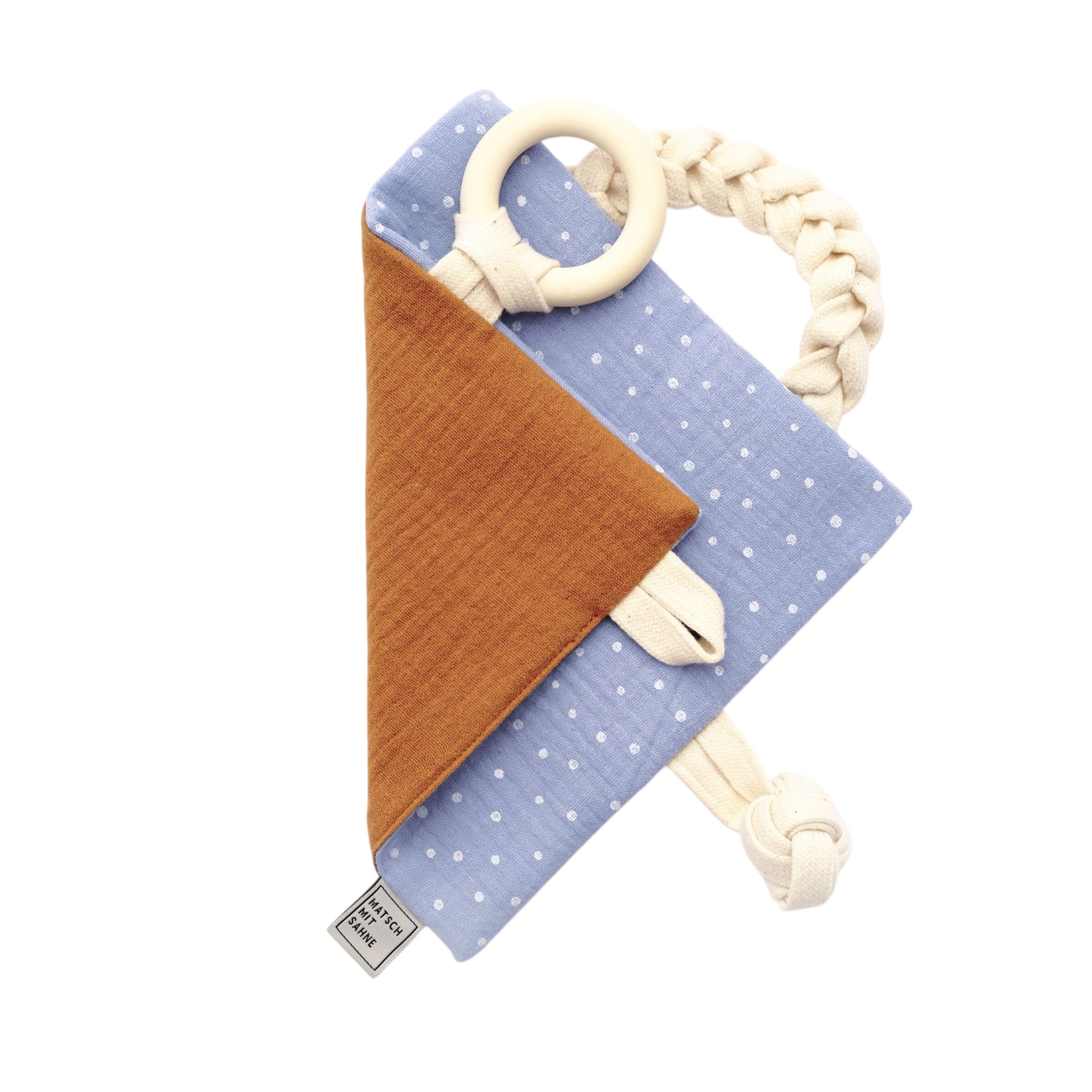 Knistertuch Knistertuch Matsch mit Sahne Toffee/Himmel getupft