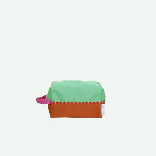 Kosmetiktasche "better together" Sticky Lemon towel green+gravel orange