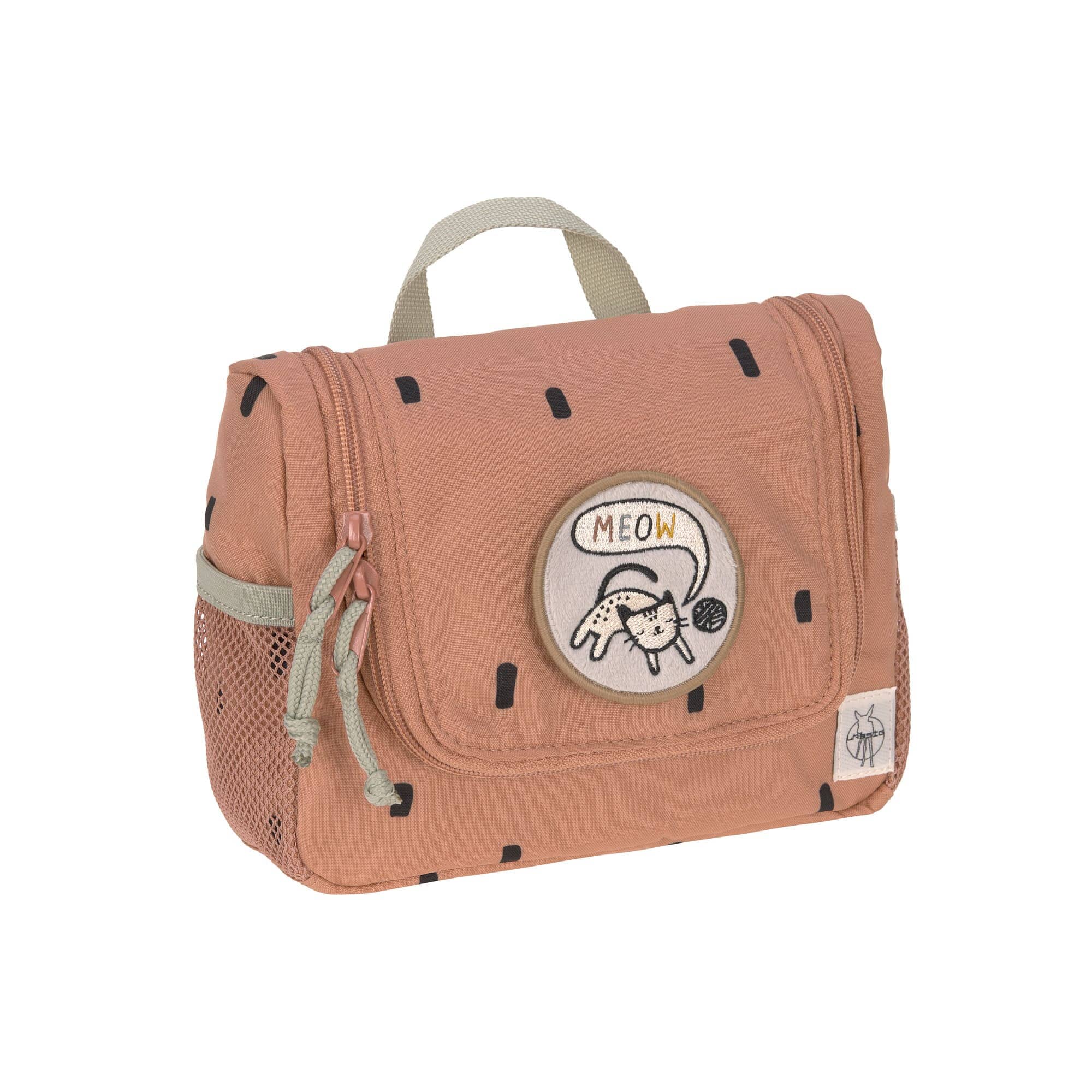 Kosmetiktasche "Happy Prints" Kosmetiktasche Lässig Karamell