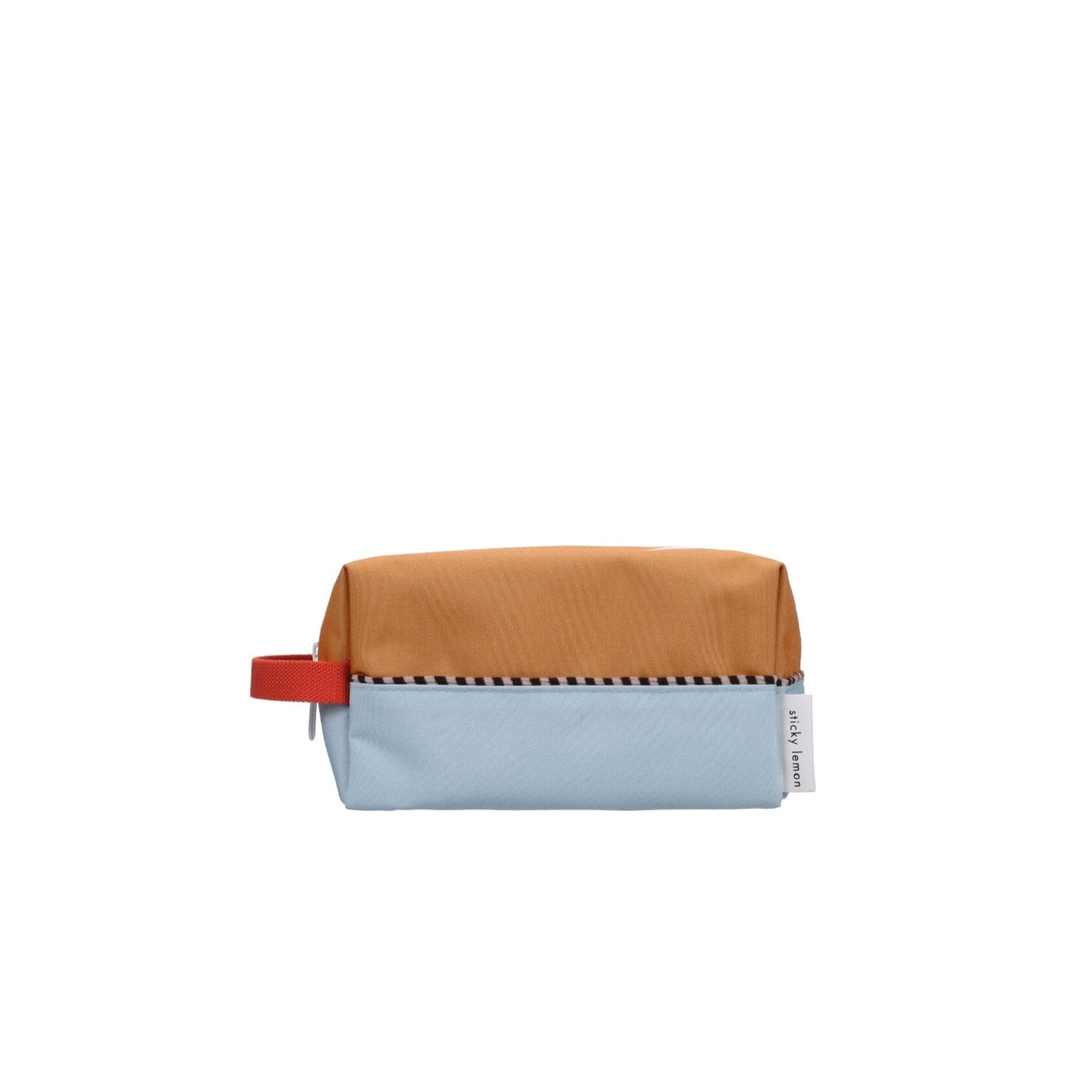 Kosmetiktasche "wonders of the deep sea-colorblocking" Kosmetiktasche Sticky Lemon beige/blue