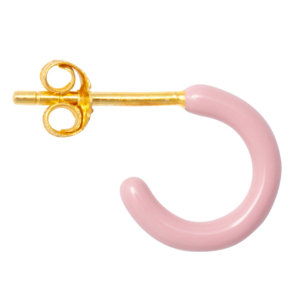 Kreole "Color Hoop" - 1 Stück Ohrringe Lulu Copenhagen Light Pink