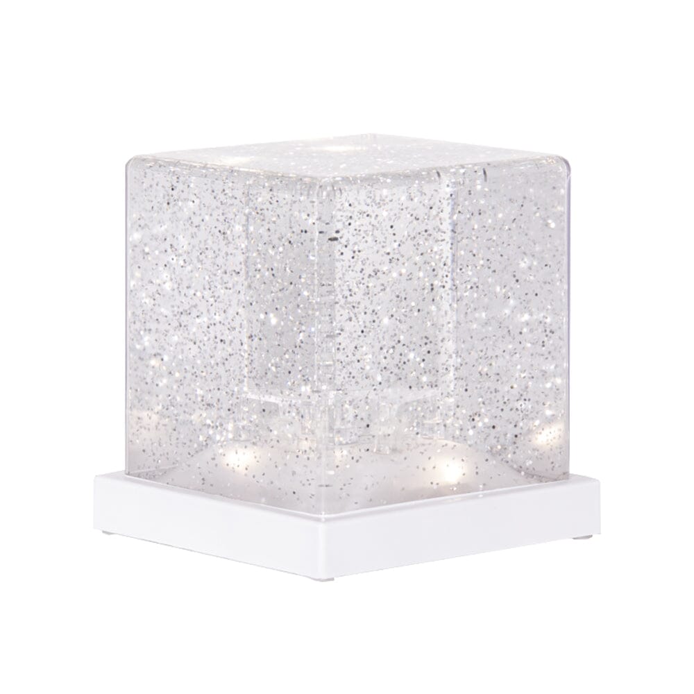 LED Glitzerwürfel "Frost" Schneekugel Star Trading