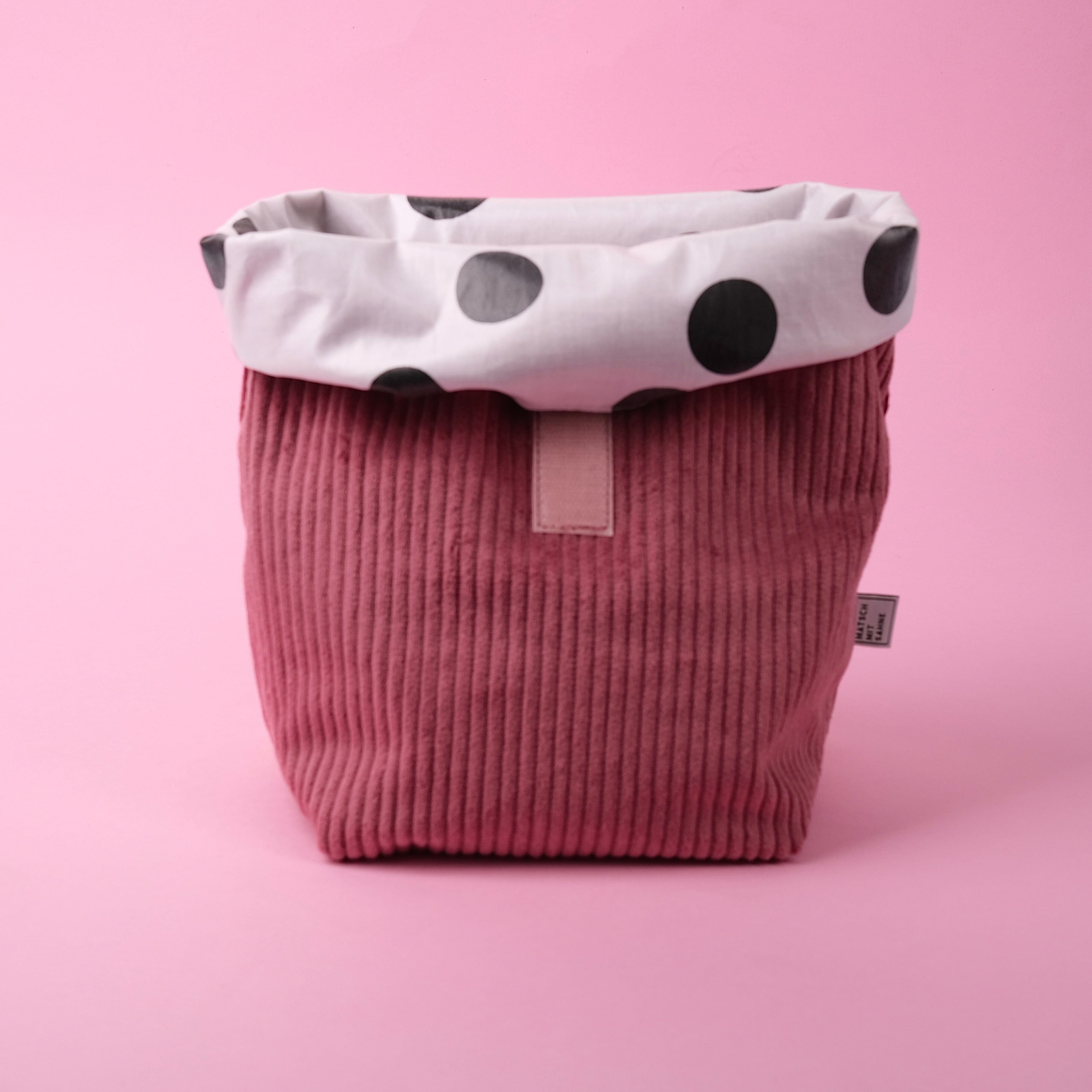 Lunchbag "Dots" Lunchbag Matsch mit Sahne Beere / Zuckerwatte