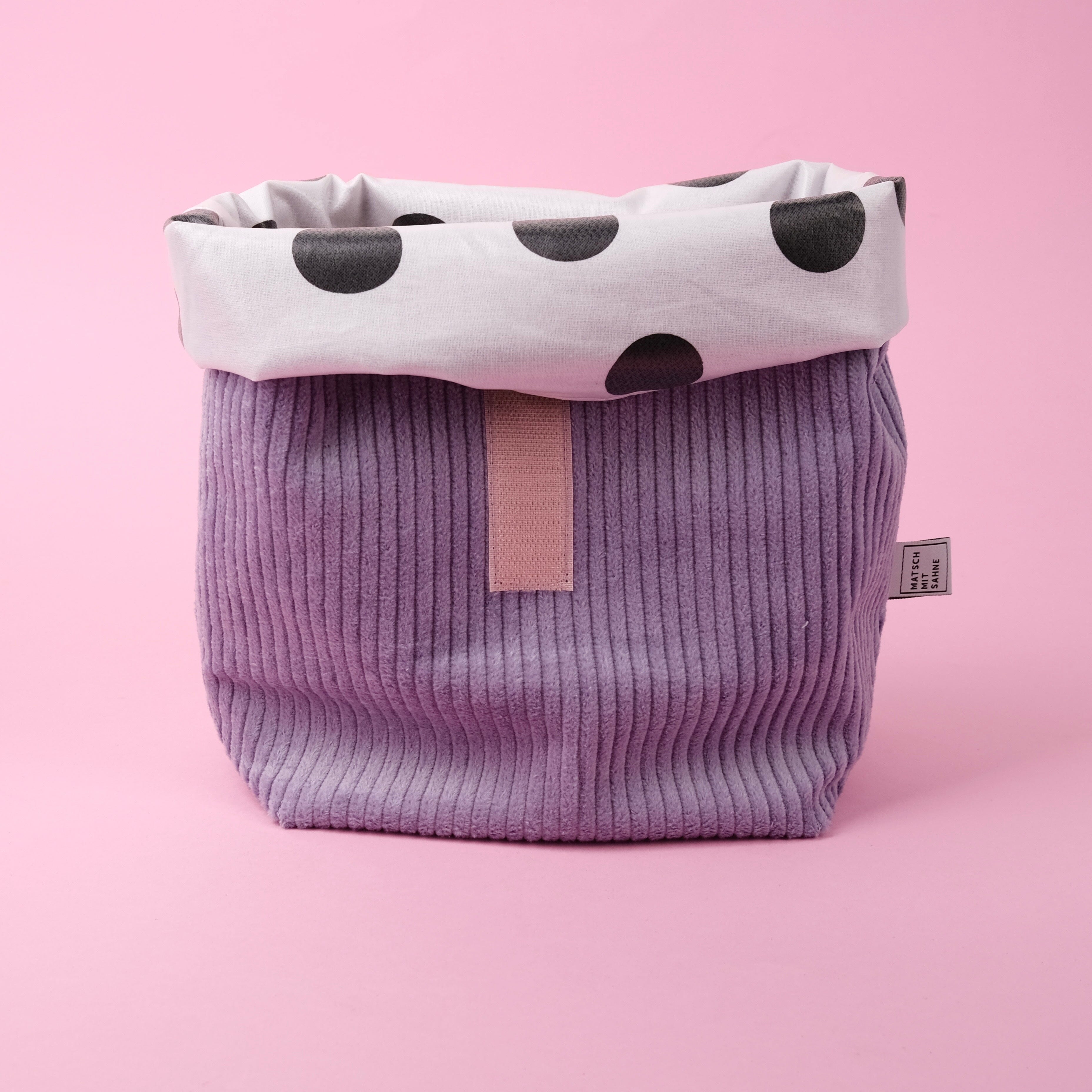 Lunchbag "Dots" Lunchbag Matsch mit Sahne Lavendel / Zuckerwatte