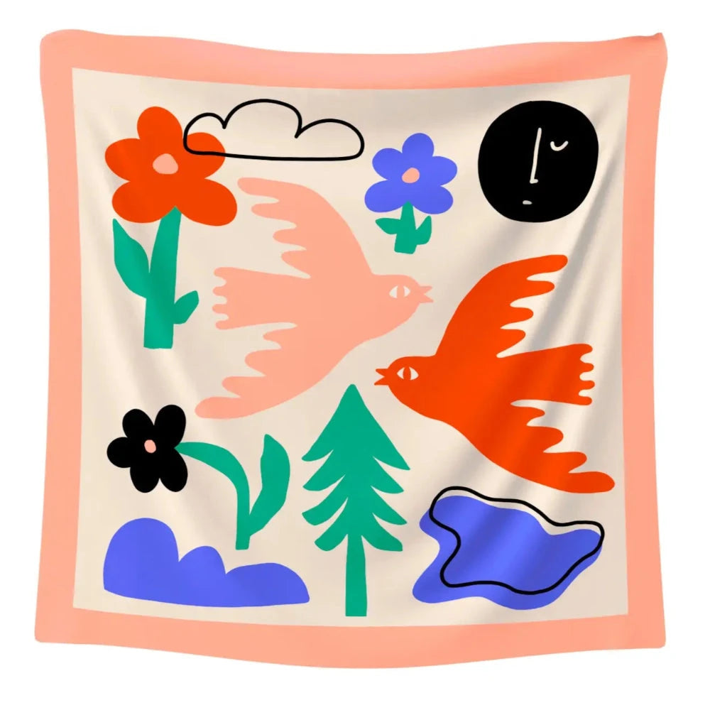 Maxi Seidenschal "Forest Day" Schal Maxi Studio Arde