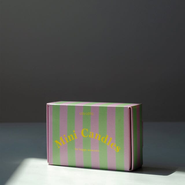 Mini-Kerzen Box "rosa-grün" Kerzen LOU LOTO