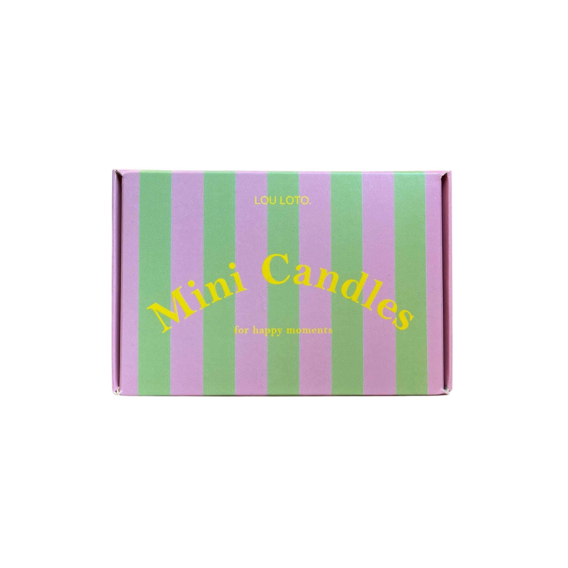 Mini-Kerzen Box "rosa-grün" Kerzen LOU LOTO