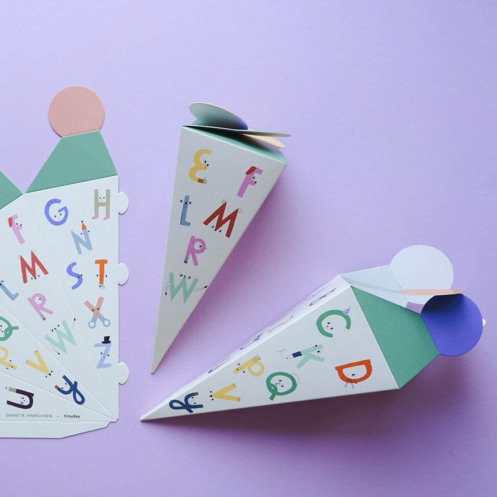 Mini Schultüte "Alphabet" Schultüte tinyday