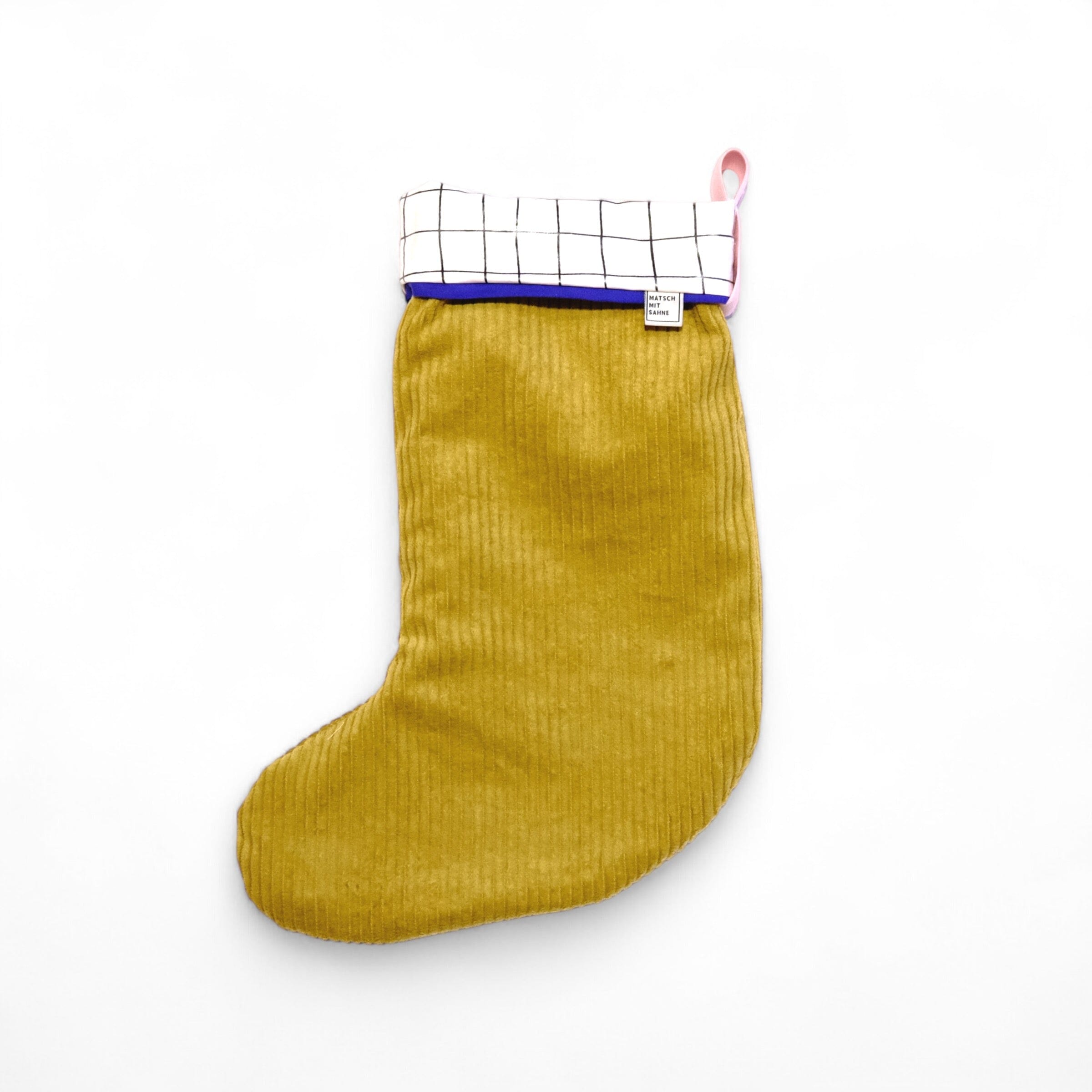 Nikolausstiefel Nikolausstiefel Matsch mit Sahne Cord Gold