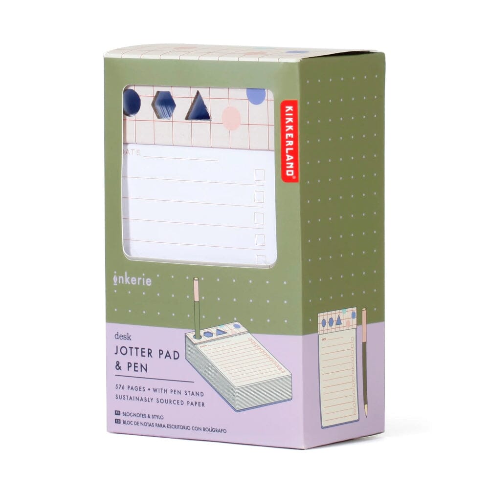 Notizblock "Desk Jotter Block & Stift" KIKKERLAND