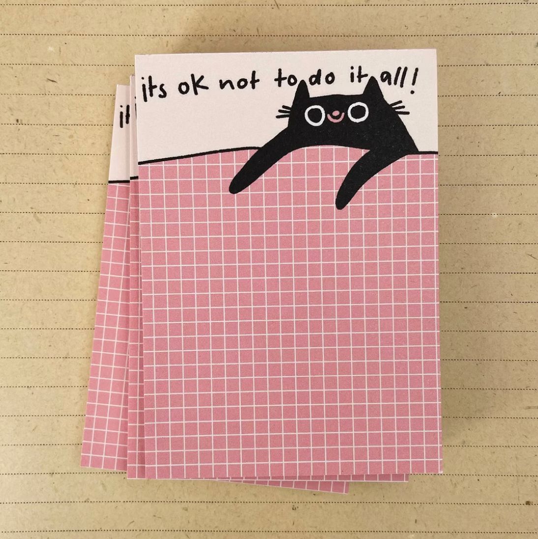 Notizblock "It's ok" Notizblock Slinga Illustration