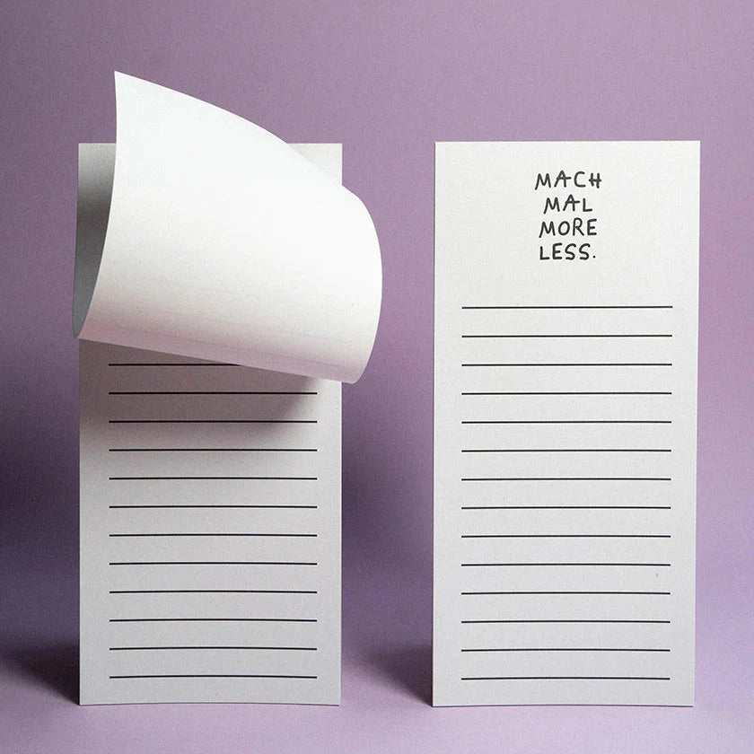 Notizblock "Mach Mal More Less" Notizblock Mari&Anne
