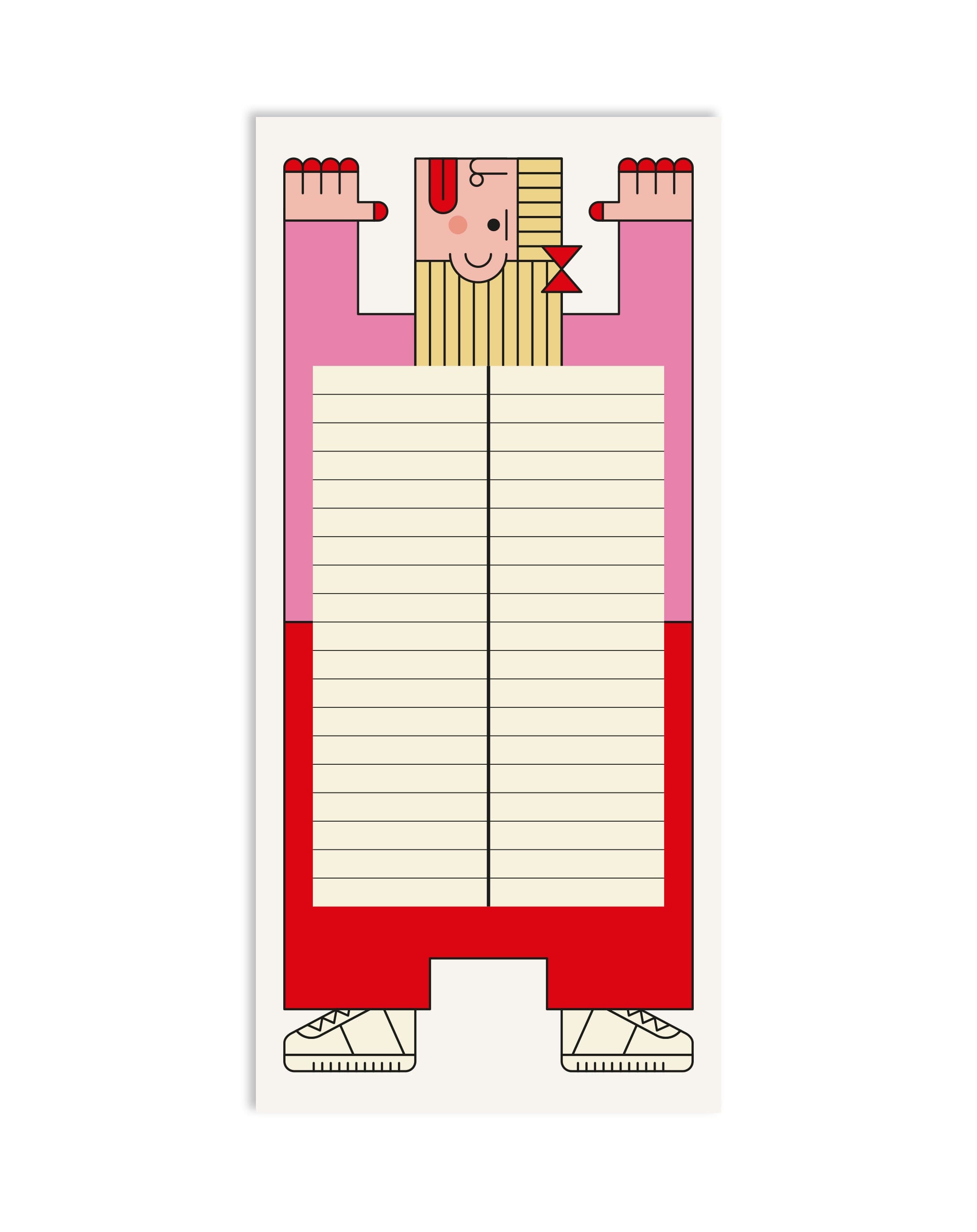 Notizblock Notizblock Red Fries Rosa