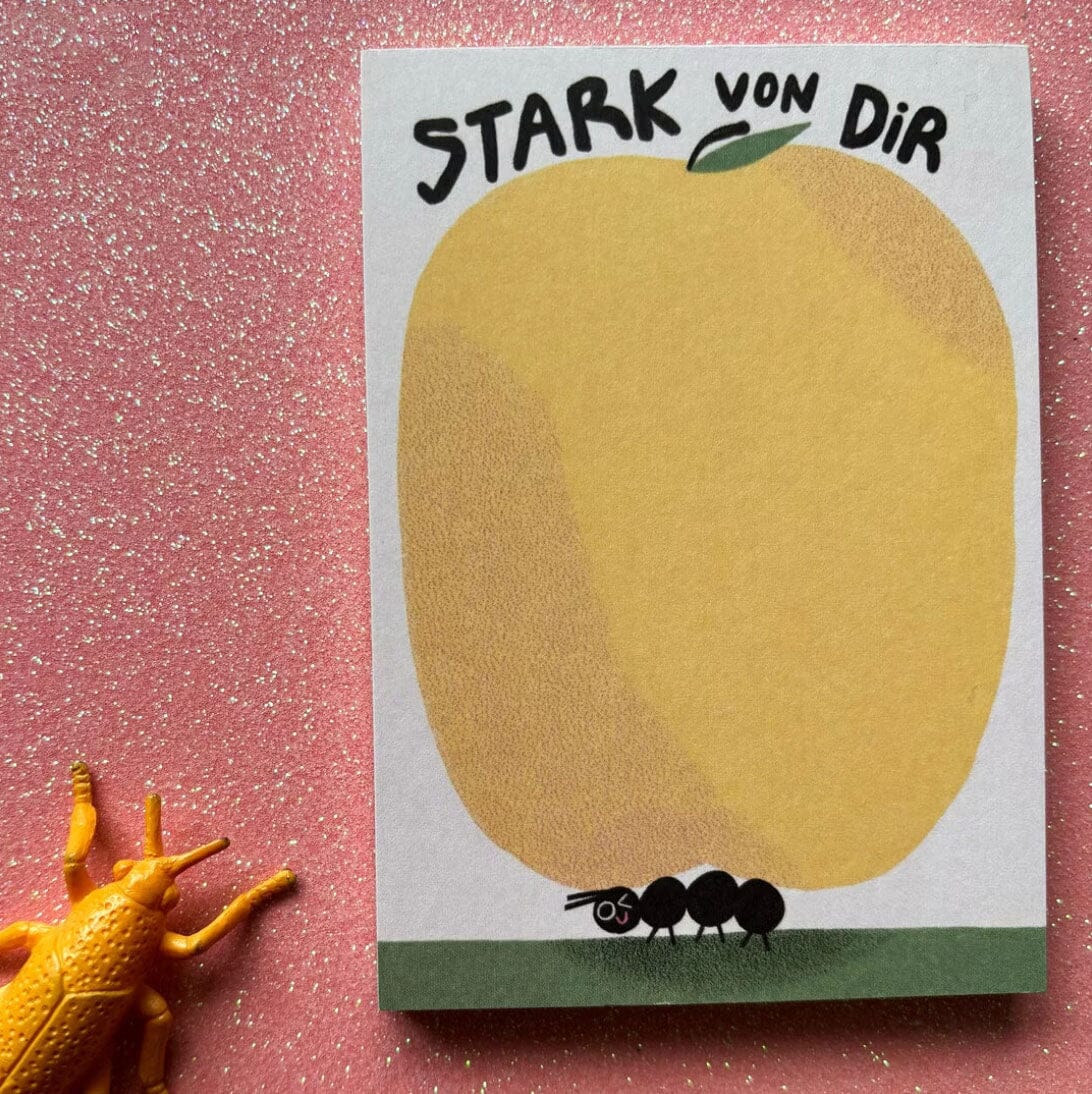 Notizblock "Stark von dir" Notizblock Slinga Illustration