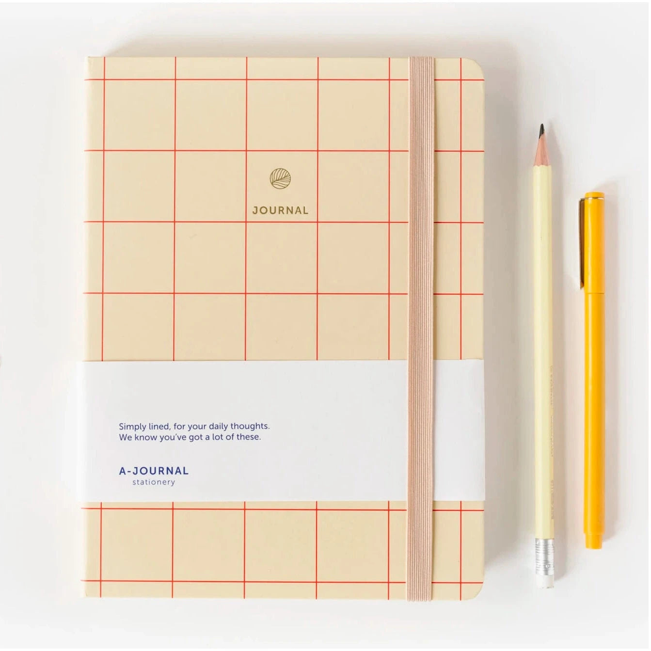 Notizbuch "Grid Rot" Erinnerungsbuch A-Journal