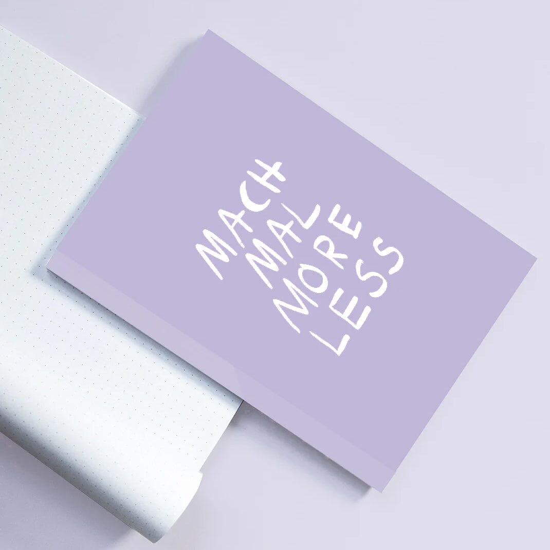 Notizbuch "Mach Mal More Less" Erinnerungsbuch Mari&Anne