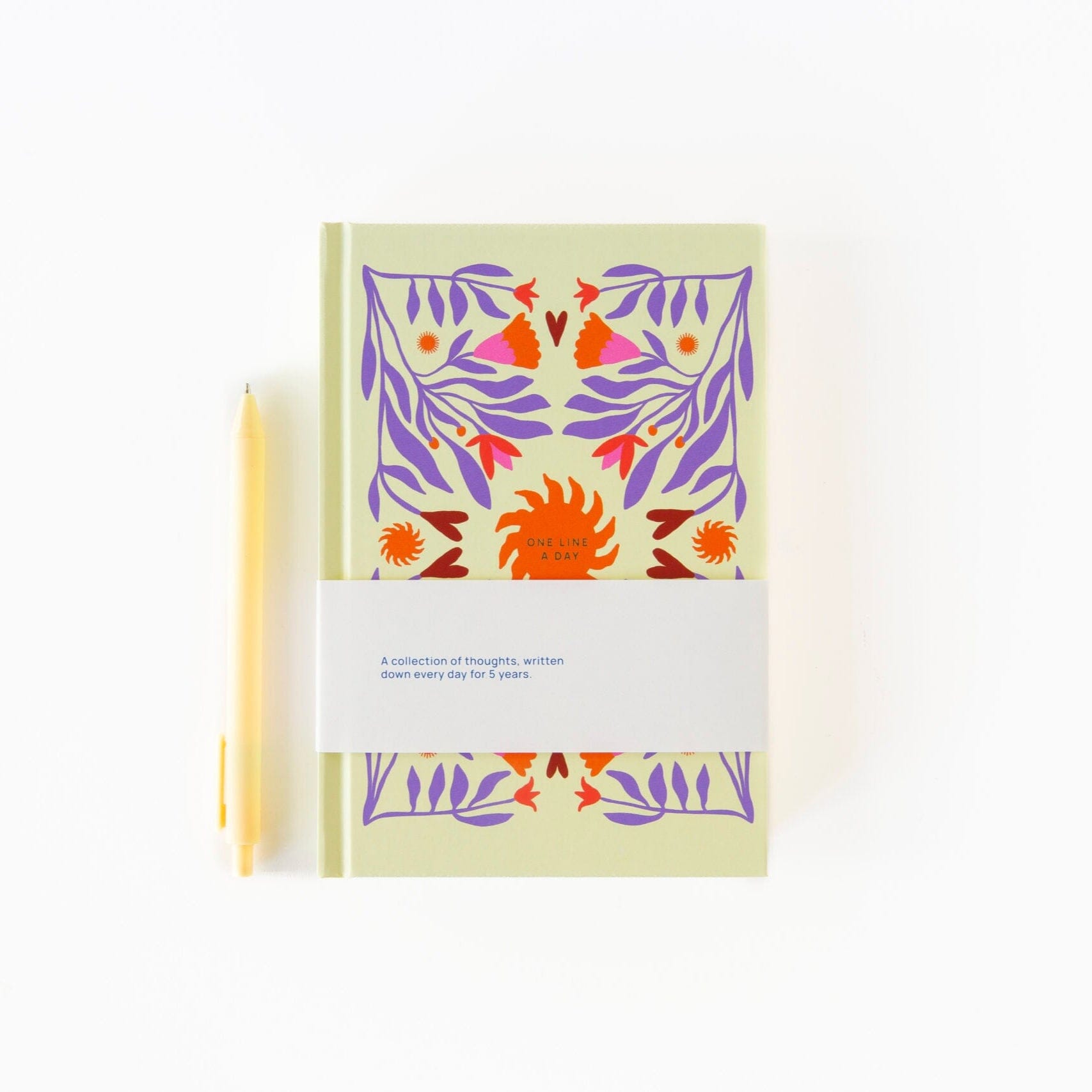 Notizbuch "One line a day-sun" Erinnerungsbuch A-Journal