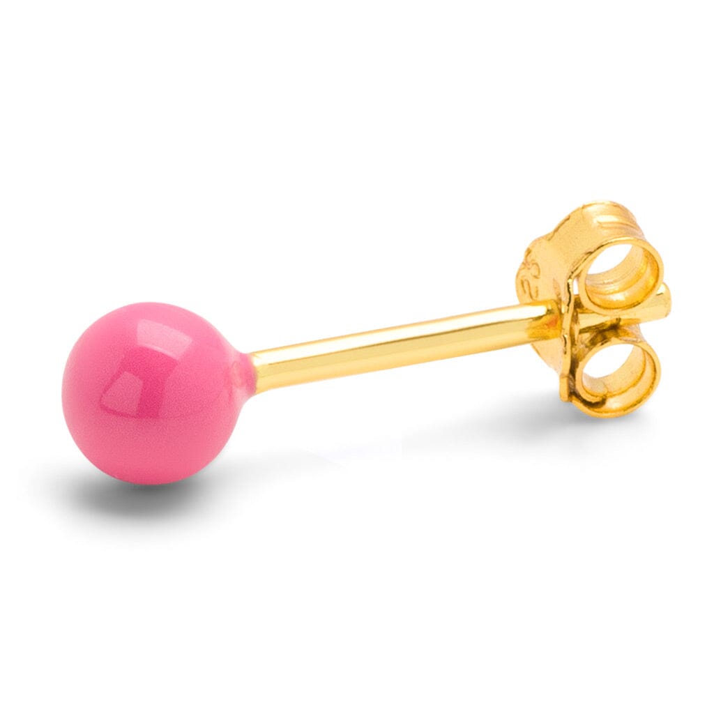 Ohrstecker "Color Ball Medium" - 1 Stück Ohrringe Lulu Copenhagen Pink