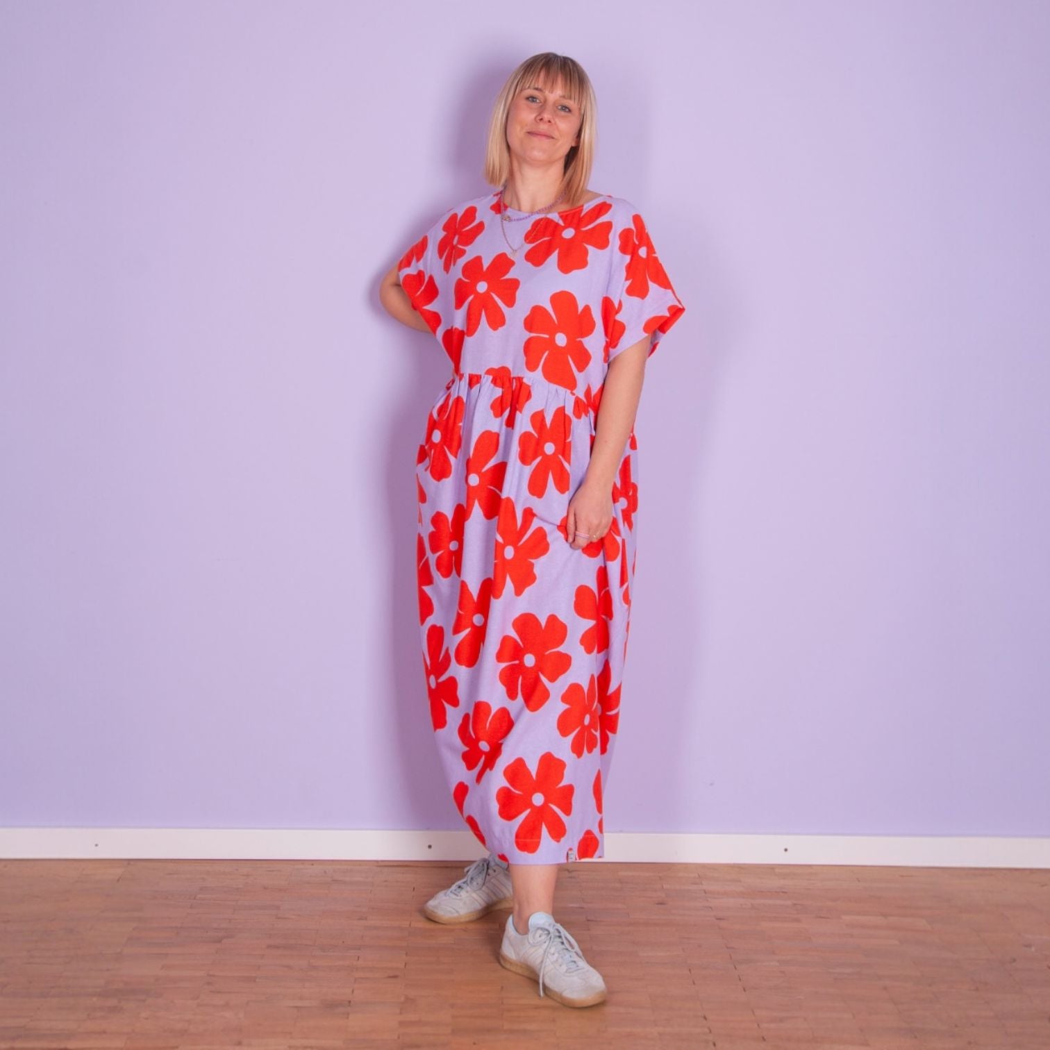 Oversize Kleid "Flowers" Bekleidung & Accessoires Matsch mit Sahne