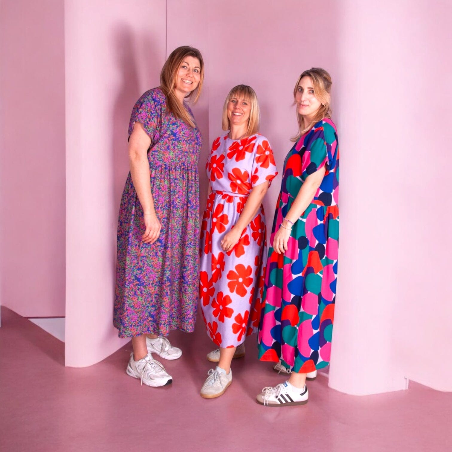 Oversize Kleid "Garden" Kleid Matsch mit Sahne