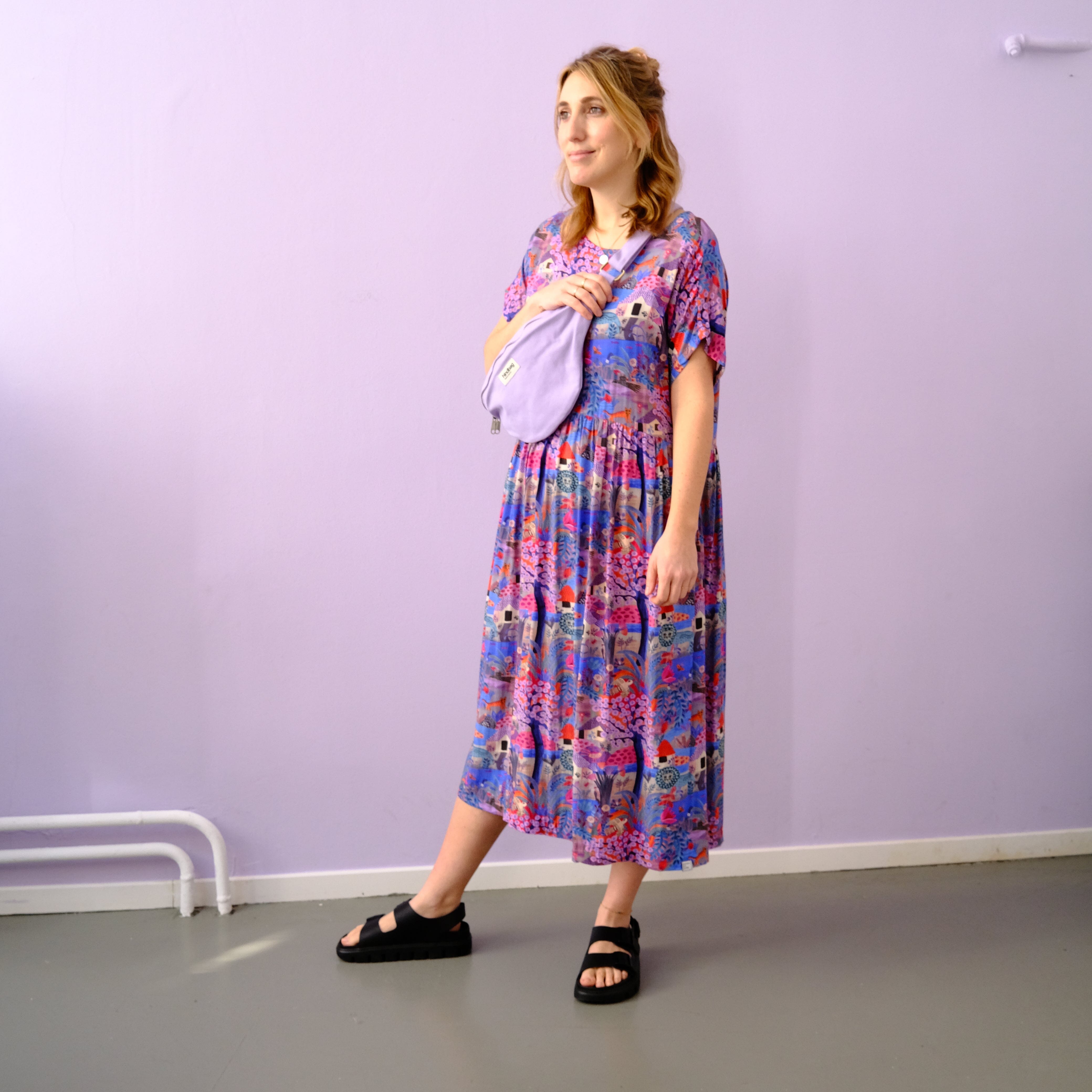 Oversize Kleid "Landscape" Bekleidung & Accessoires Matsch mit Sahne