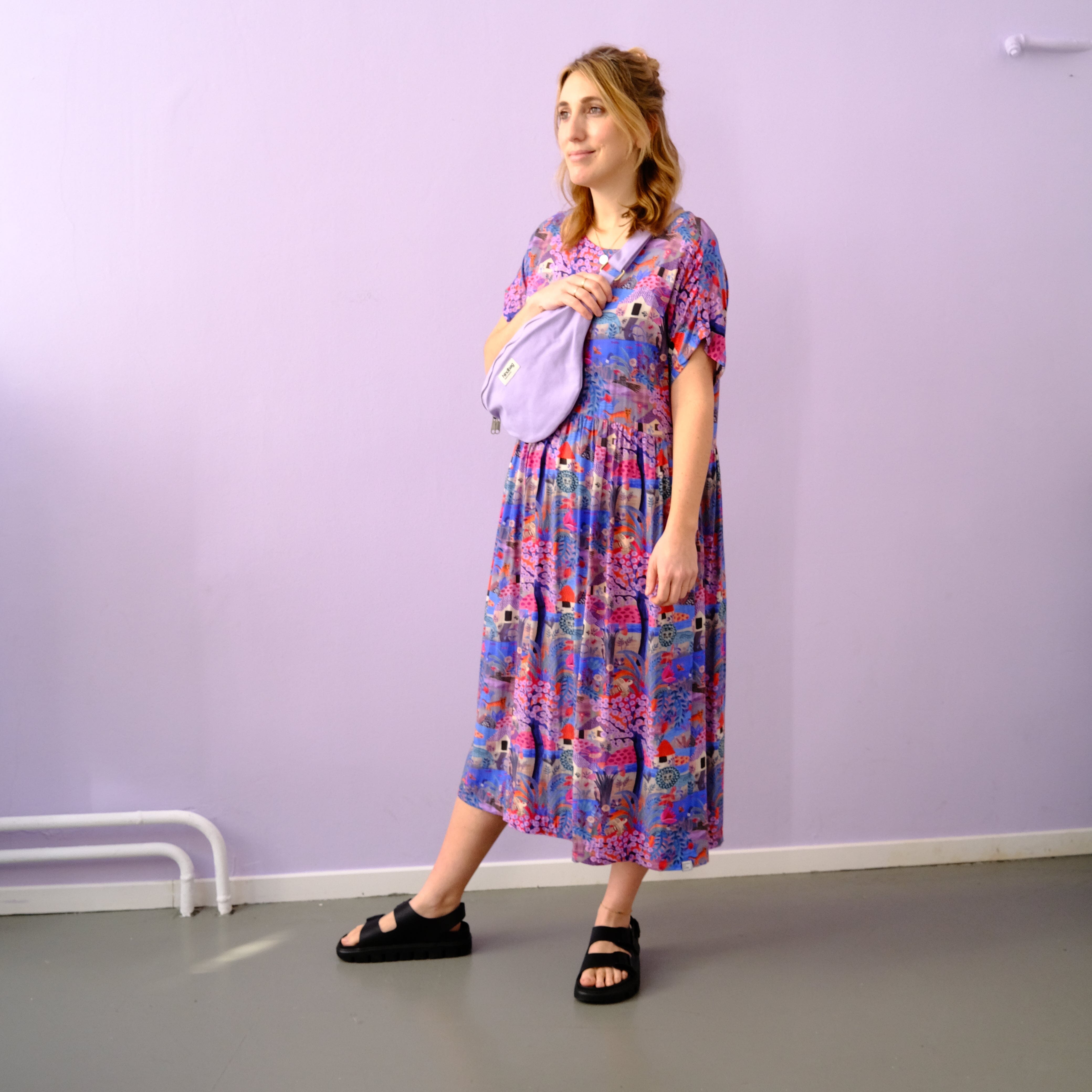 Oversize Kleid "Landscape" Bekleidung & Accessoires Matsch mit Sahne 